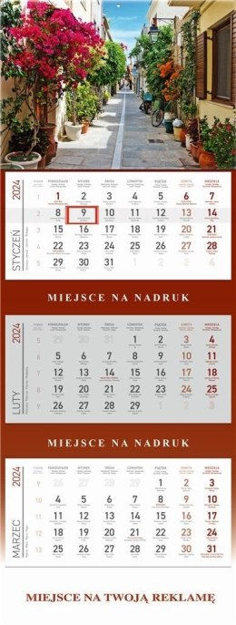 Kalendarz 2024 Trójdzielny Grecja