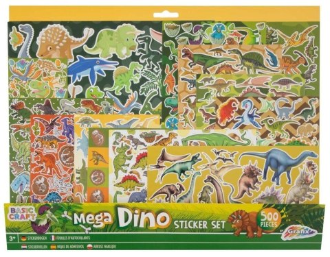 Mega naklejki Dino 500 sztuk