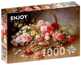 Puzzle 1000 Kosz pełen róż i goździków...