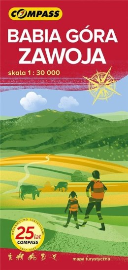 Mapa tur. - Babia Góra, Zawoja 1:30 000 w.2022