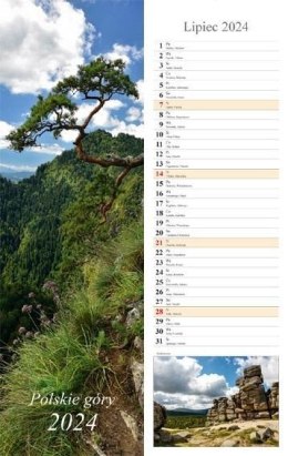 Kalendarz 2024 Pasek Polskie góry
