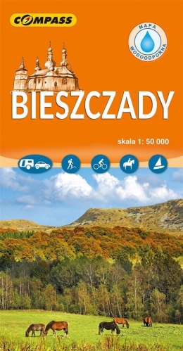 Mapa turystyczna - Bieszczady 1:50 000 laminowana