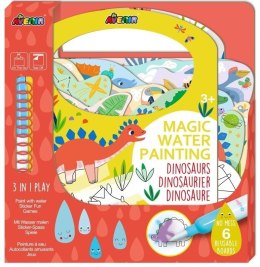 Magiczne wodne kolorowanie - Dinozaury