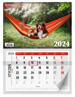 Kalendarz 2024 ścienny miesięczny LUX MIX