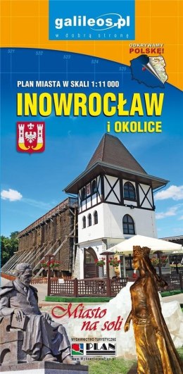 Plan miasta - Inowrocław i okolice lam. 1:11 000