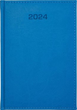 Kalendarz 2024 dzienny A5 Vivella jasny niebieski