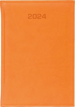 Kalendarz 2024 dzienny A5 Vivella pomarańczowy