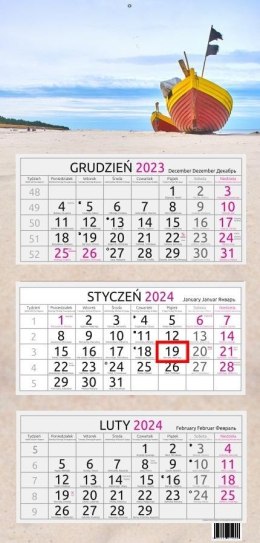 Kalendarz 2024 trójdzielny Łódź