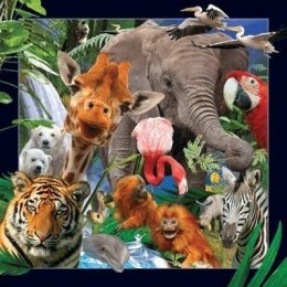 Pocztówka 3D - Dzikie zwierzęta