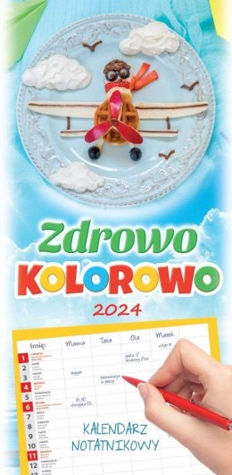 Kalendarz 2024 rodzinny notatnikowy Zdrowo...