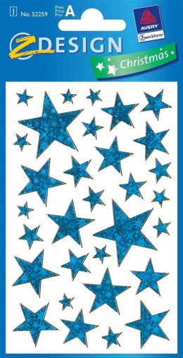 Naklejki - Niebieskie gwiazdy