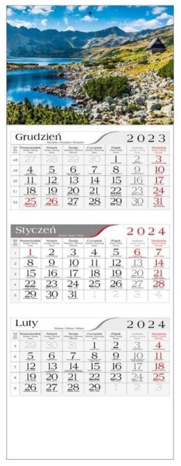 Kalendarz 2024 Trójdzielny Dolina Stawów Polskich