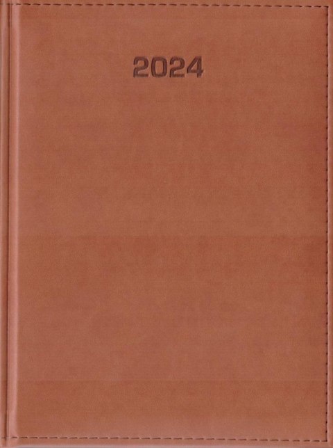Kalendarz 2024 tygodniowy B5 Vivella jasny brąz