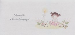 Karnet Chrzest DL C23 - Dziecko dziewczynka