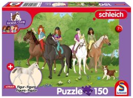 Puzzle 150 Schleich Klub jeździecki + figurka