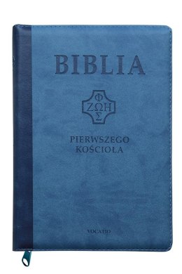 Biblia pierwszego Kościoła niebieska paginatory