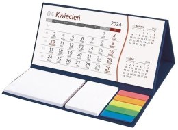 Kalendarz 2024 z notesem granatowy