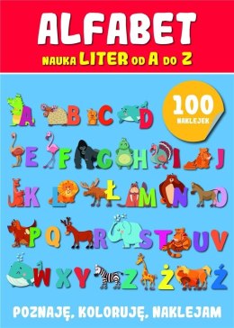 Alfabet. Nauka liter z naklejkami