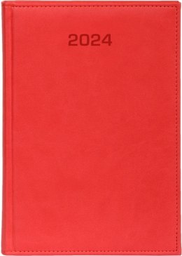 Kalendarz 2024 tygodniowy B5 Vivella czerwony