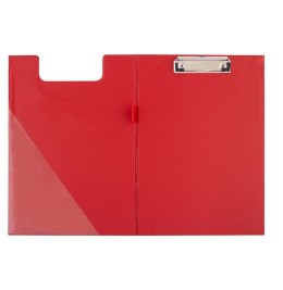 Deska A5 PVC z klipsem i okładką czerwona D.RECT