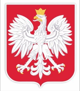 Dekoracje okienne dwustronne - Godło Polski A3