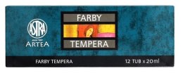 Farby tempera 12 kolorów 20ml ASTRA