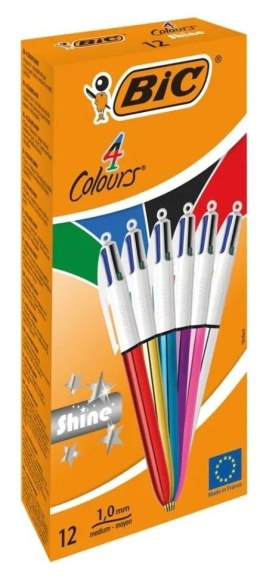 Długopis 4 Colours Shine (12szt) BIC