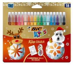 Flamastry Kid Couleur 18 kolorów Christmas BIC