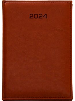 Kalendarz 2024 dzienny A4 Vivella brąz