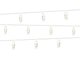 Lampki LED klamerki bezbarwne 1.4m