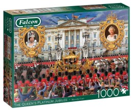 Puzzle 1000 Falcon Platynowy jubileusz królowej G3