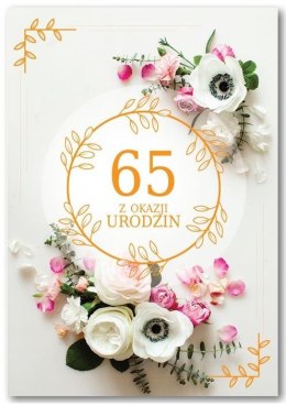 Kartka okolicznościowa Urodziny 65