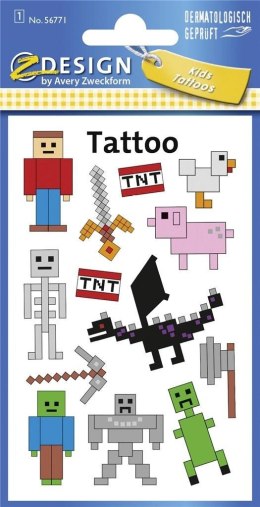 Tatuaże dla dzieci - Piksele