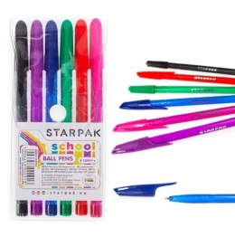 Długopisy zamykany 6 kolorów