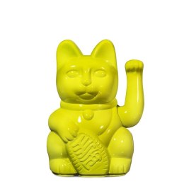Kot szczęścia żółty błyszczący