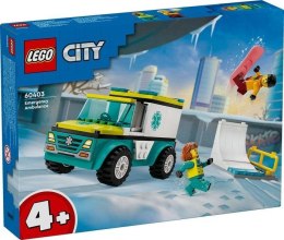 Lego CITY 60403 Karetka i snowboardzista
