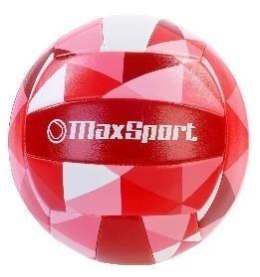 Piłka siatkowa Max Sport czerwono-różowo-biała