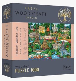 Puzzle drewniane 1000 Francja - znane miejsca