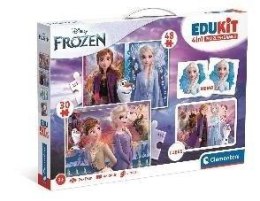 Puzzle 48 + 36 + Memo + 6 klocków Edukit Frozen