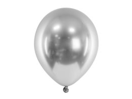 Balony Glossy srebrne 46cm 5szt