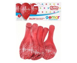 Balony Premium With Love 30cm 5szt