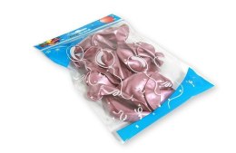 Balony chromowane różowo-srebrny 30,5cm 10szt