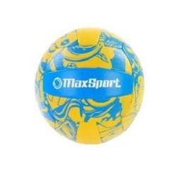 Piłka siatkowa Max Sport żółto-niebieska