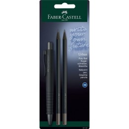 Długopis Poly Ball Urban all black +2 ołówki