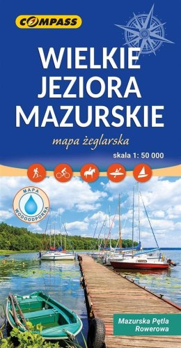 Mapa - Wielkie Jeziora Mazurskie 1:50 000