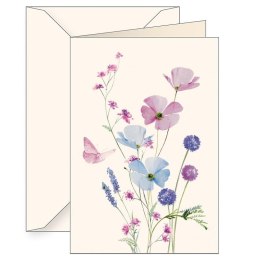 Karnet B6 + koperta 6166 Kwiaty