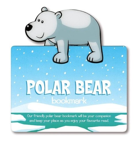 Zwierzęca zakładka do książki - Niedźwiedź polarny