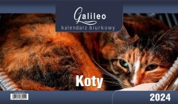 Kalendarz 2024 Biurkowy Galileo Koty
