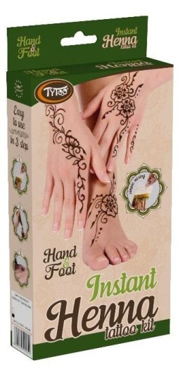 Tytoo. Zestaw do tatuażu henną - dłonie i stopy