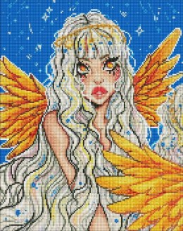 Diamentowa mozaika bez ramy - Bajeczny anioł 40x50